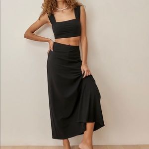 REFORMATION Black Skirt